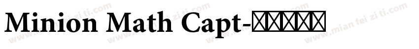 Minion Math Capt字体转换